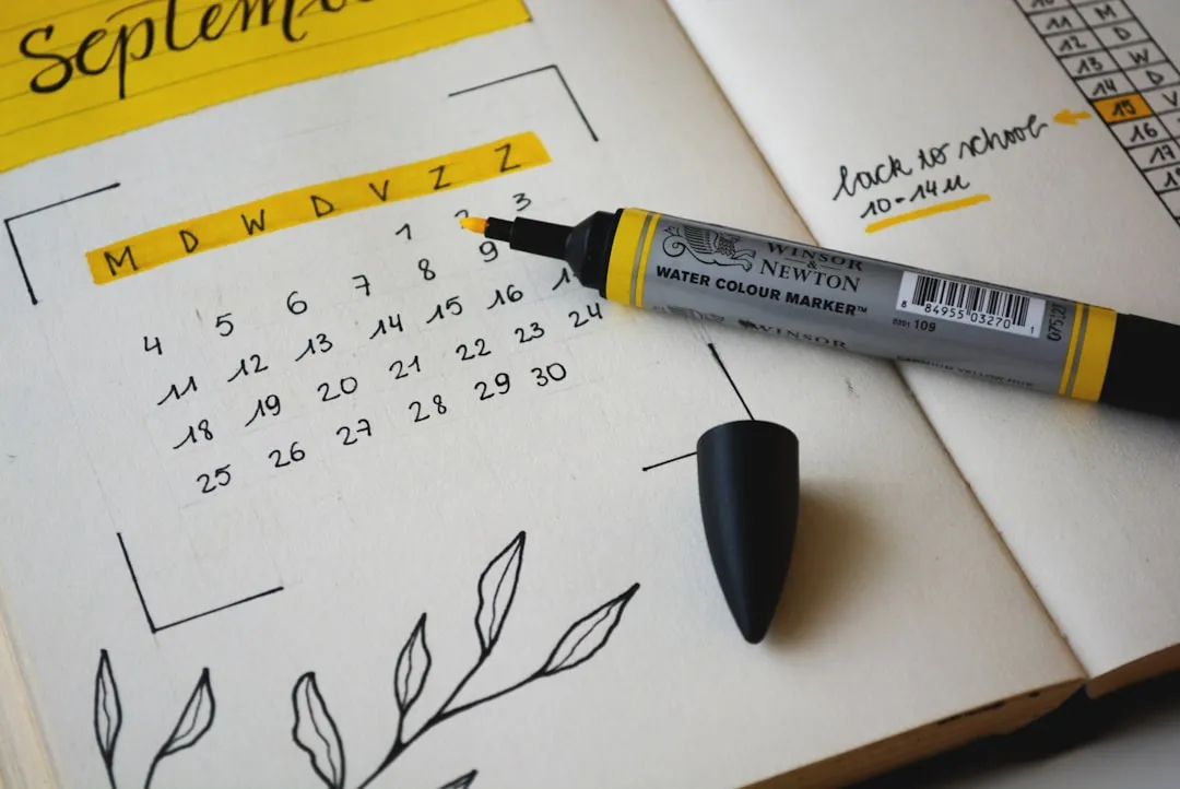 Photo Playdate calendar