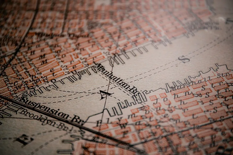 Photo historic roads map